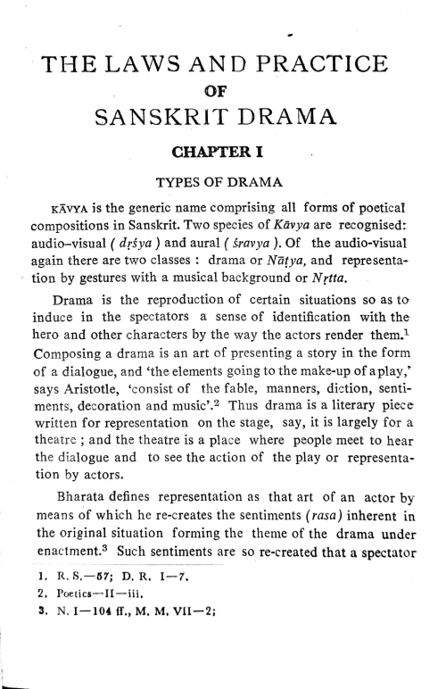 Laws & Practice of Sanskrit Drama